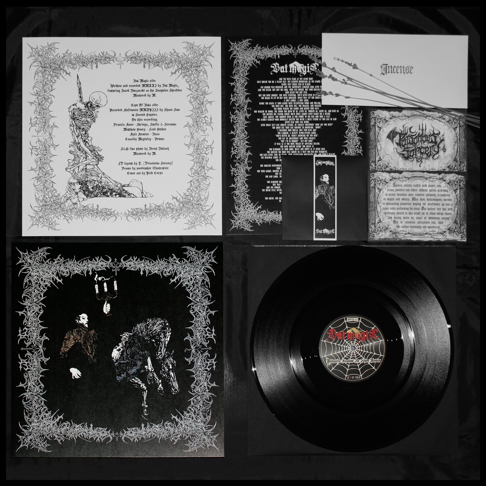 BAT MAGIC / CAPE OF BATS “Split LP” [SORCERY-050
